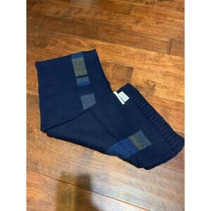 Kenneth Cole New York Men's Navy Blue Winter Scarf